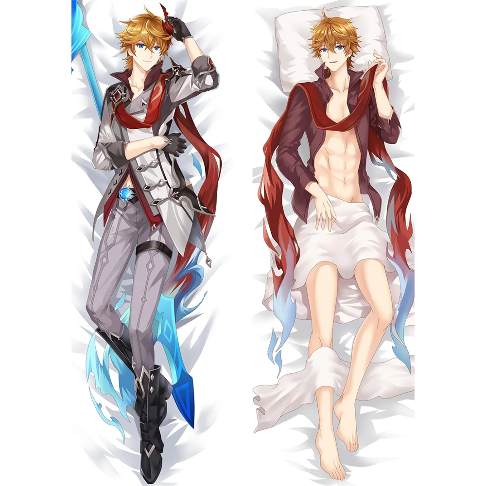 

2WAY/WT Game Genshin Impact Tartaglia Dakimakura Male Otaku Hugging Body Pillow Case Fullbody HD Printed Pillow Cover Gifts