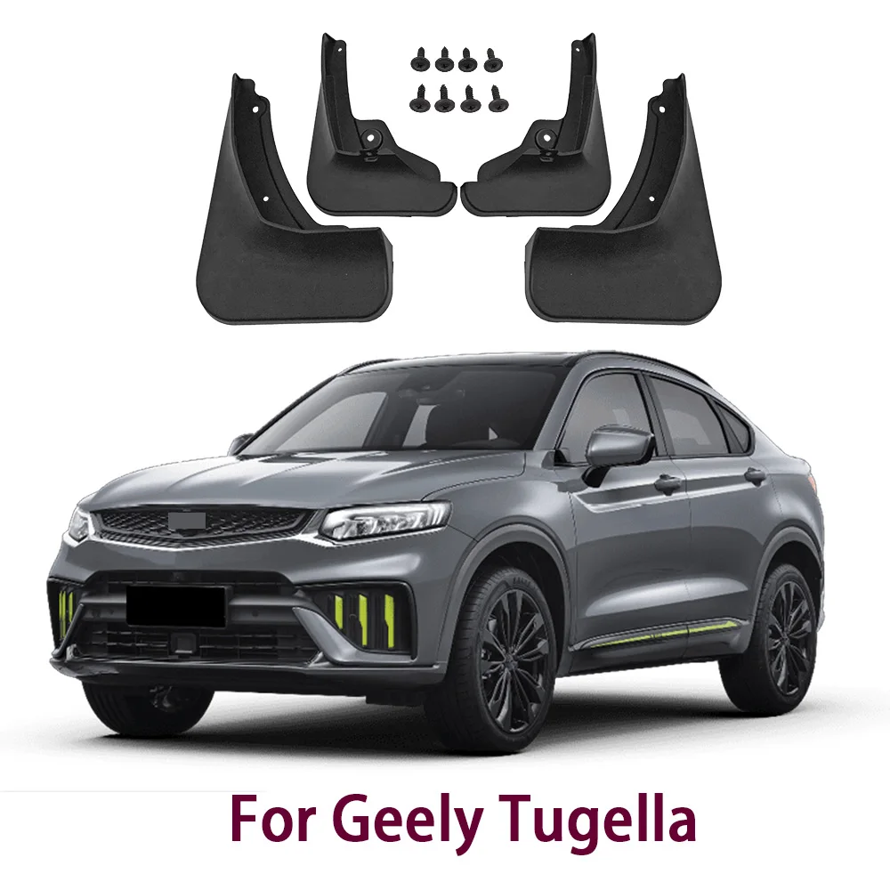 MudFlaps For Geely Tugella FY11 2021 2022 2023 Mudguards Mud Flaps Splash Guards Front Rear Wheels Fender Car Accessories 4Pcs