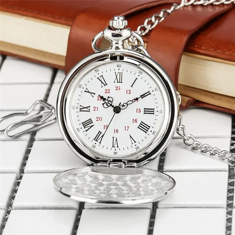 PersonalizedTo My Daughter I Love You Forever Quartz Analog Pocket Watch for Girl Roman Numeral Display Pendant Chain FOB Clock