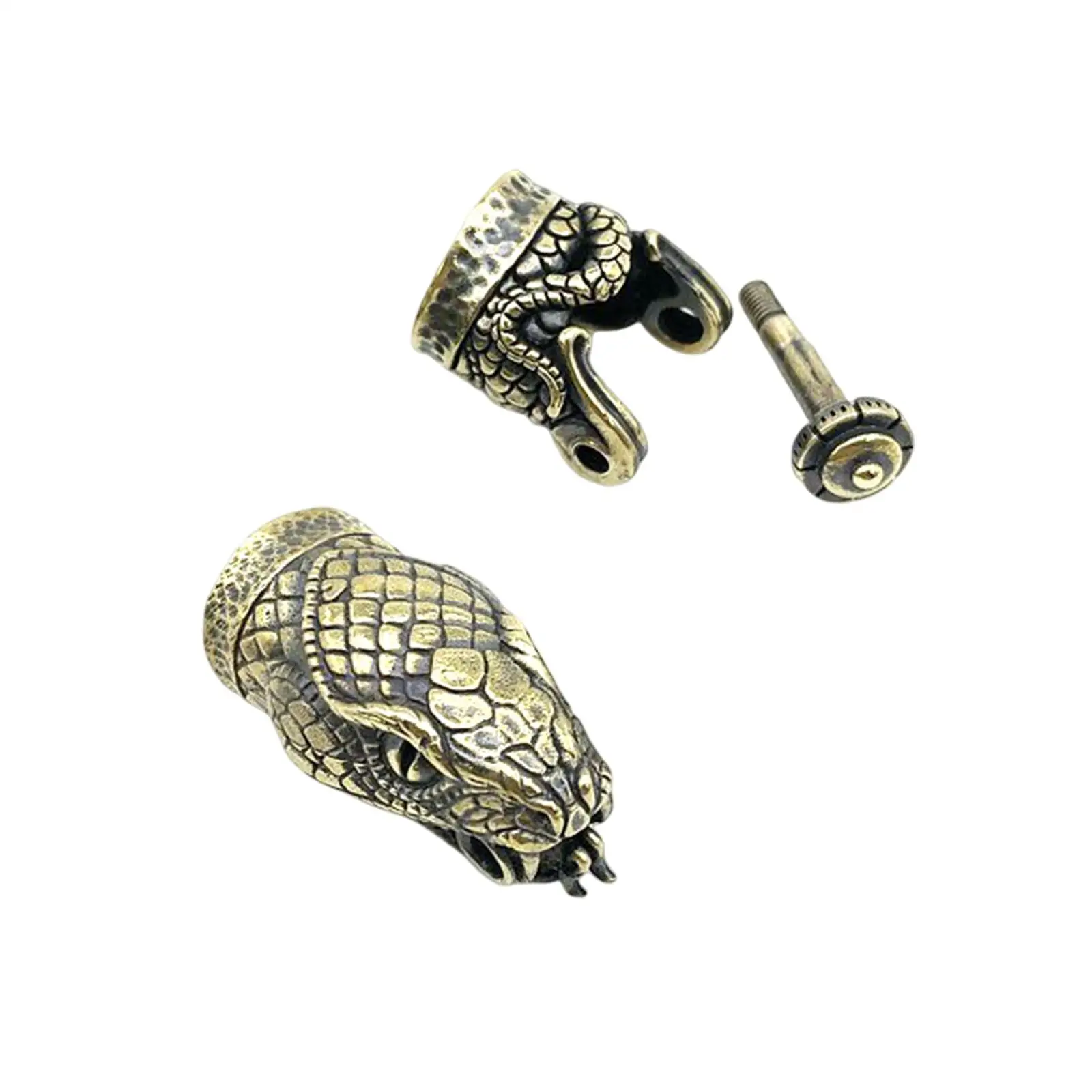 Snake Head Clasps Bracelet Bead Mens Accessories Jewelry Findings Buckle End Connector for DIY Paracord Braided Bracelets