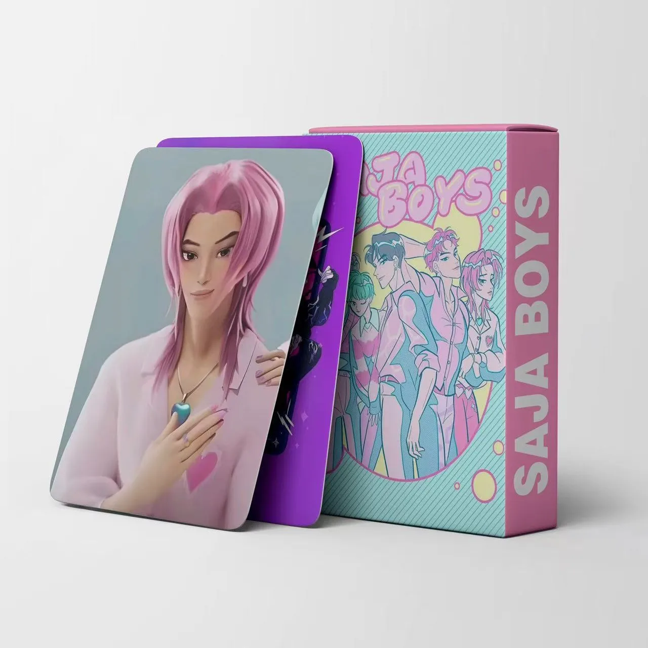 مجموعة كاملة من بطاقات KPop Demon Hunters LOMO مكونة من 55 قطعة، بطاقات صور قابلة للجمع من Saja Boys وGaza للأولاد من الرسوم المتحركة، بطاقات تداول لمجموعة المعجبين