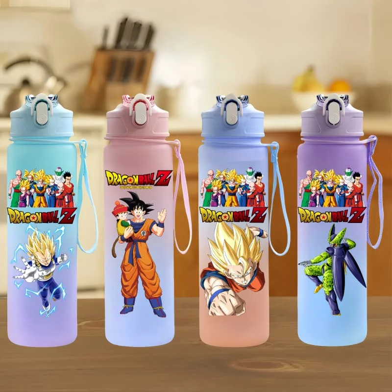 

DRAGON BALL персонаж мультфильма чашка для воды для спорта на открытом воздухе портативная веревочная бутылка большой емкости детский подарок