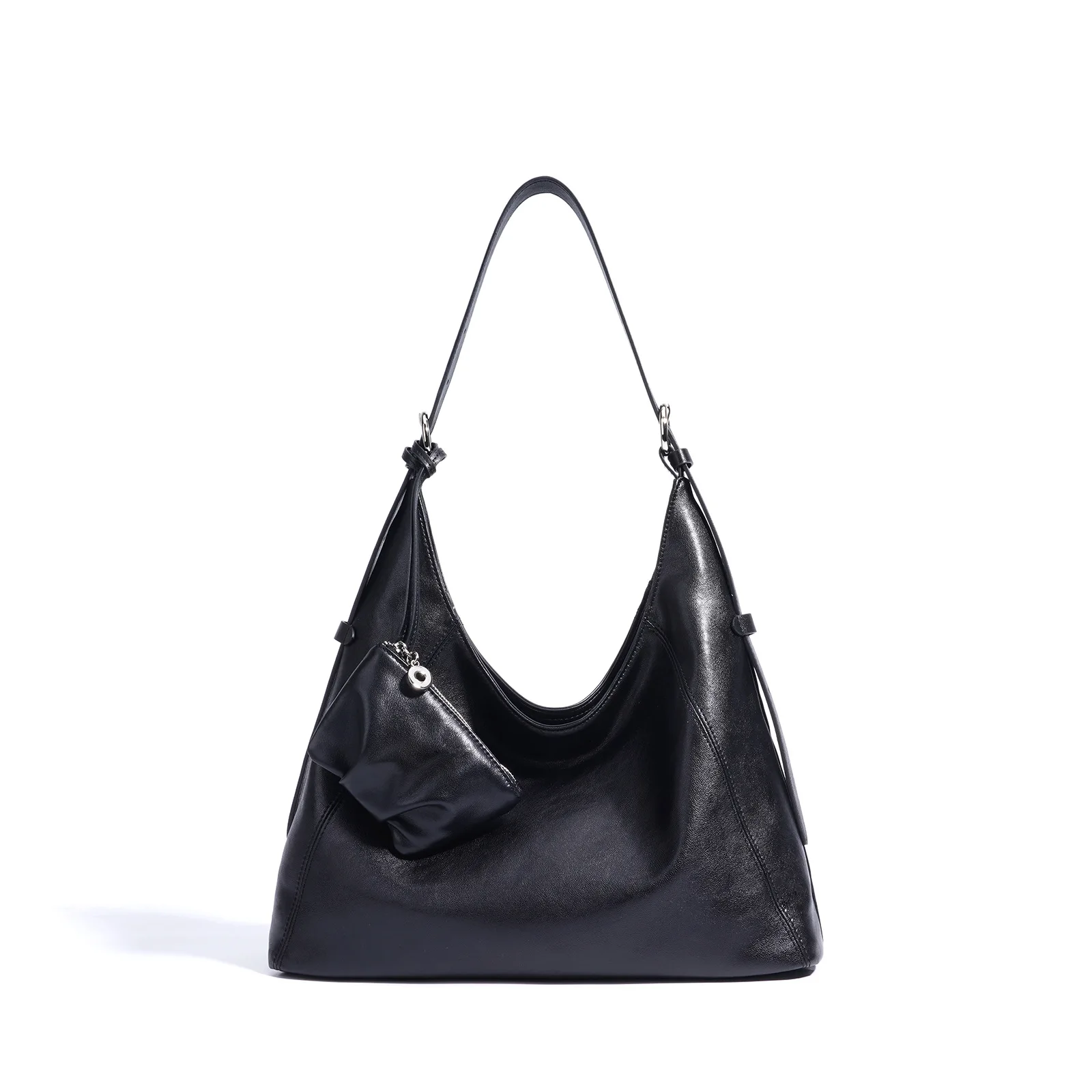 

Cowhide women's underarm bag 2025 new niche design large capacity vintage commuting fashion one-shoulder crossbody bag