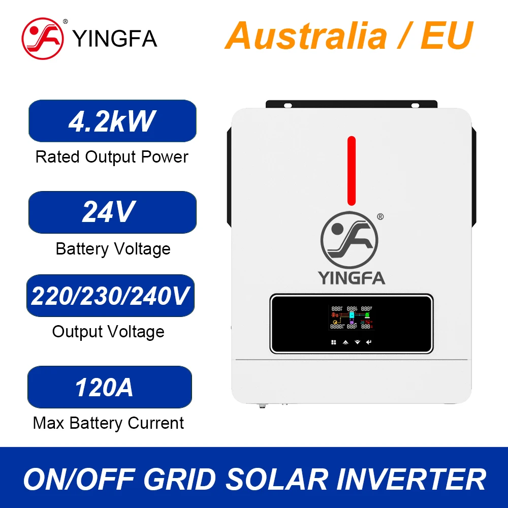 YINGFA 4200W 6200W / Solar Inverters 12V 24V 48V Battery MPPT Off Grid Tie Hybrid Solar Inverters