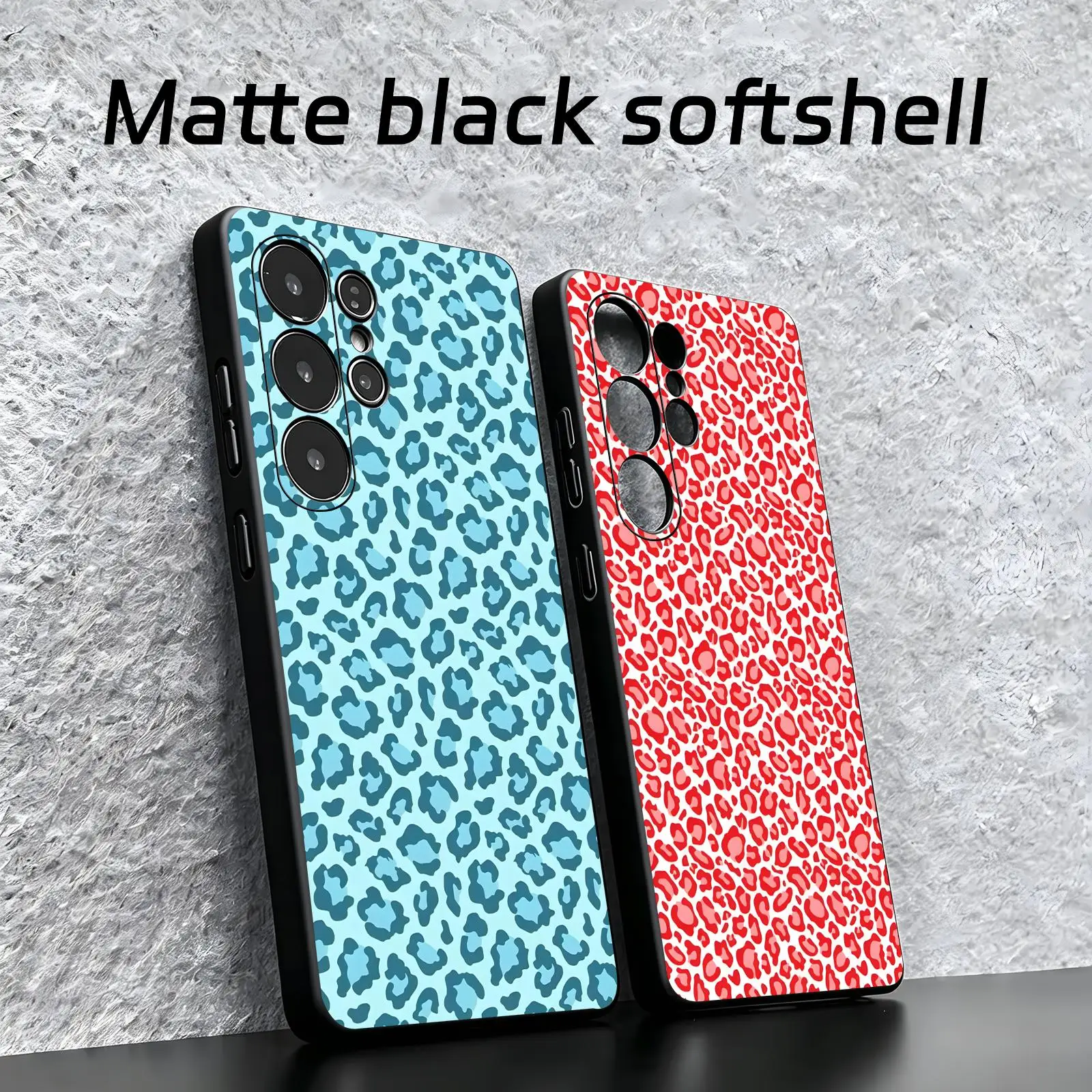 Leopard print pattern  Phone Case For Samsung S26 S25 S24 S23 S22 S21 S20 Ultra Note20 Soft black Shockproof Cover