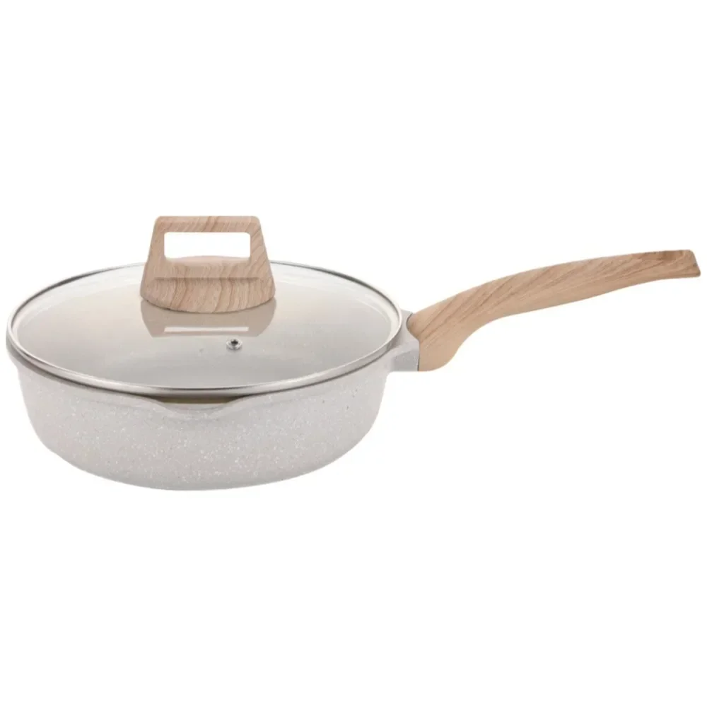 

Сковорода DONNOR с антипригарным покрытием, сковорода для приготовления пищи с индукционной крышкой, подходит с вспомогательной ручкой, 10 дюймов / 11 дюймов, PFAS, без PFOA и PTFE