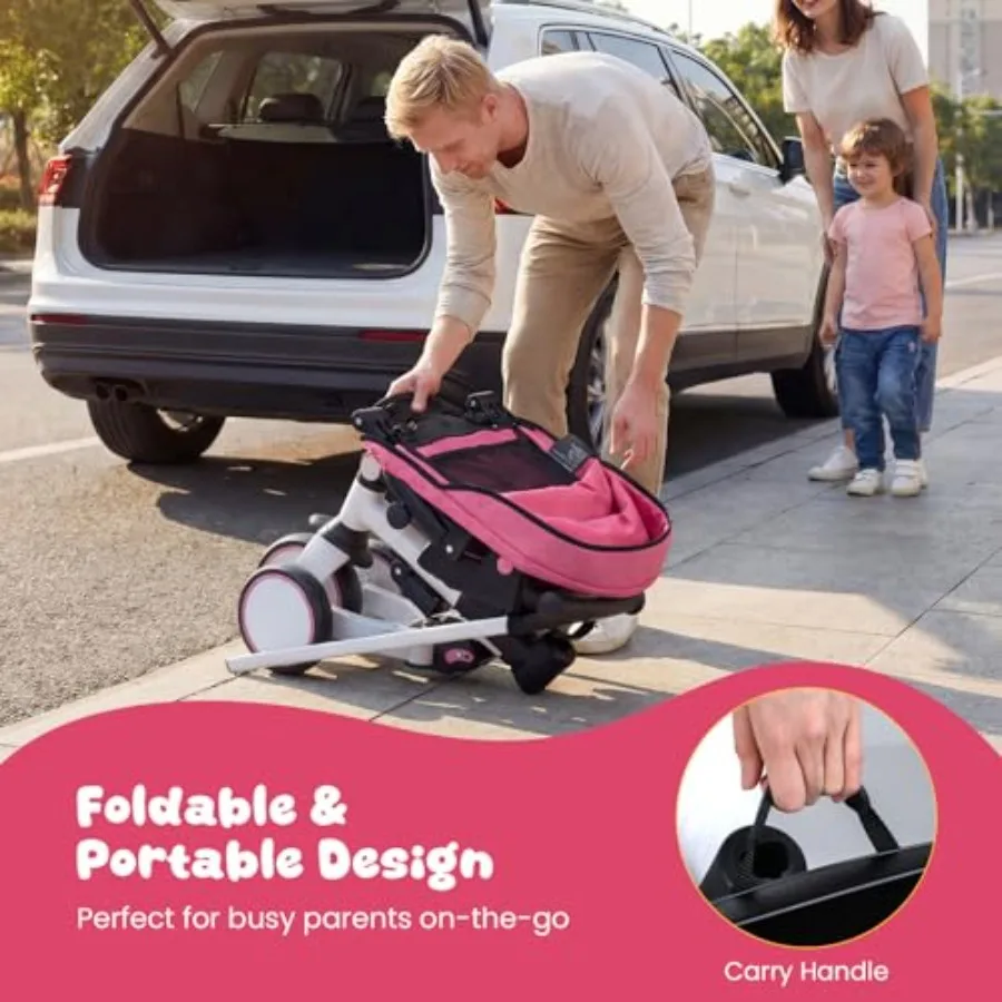Tricycle 8-in-1 Folding Toddler Trike 4
