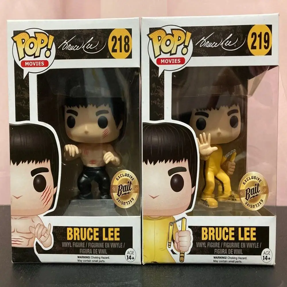 Funko Pop 6 estilos Conjunto Exclusivo de Filmes Bait White or Black Blood Bruce Lee 592 #   218 #   219 #   Modelos dos Presentes Infantis Mais Populares