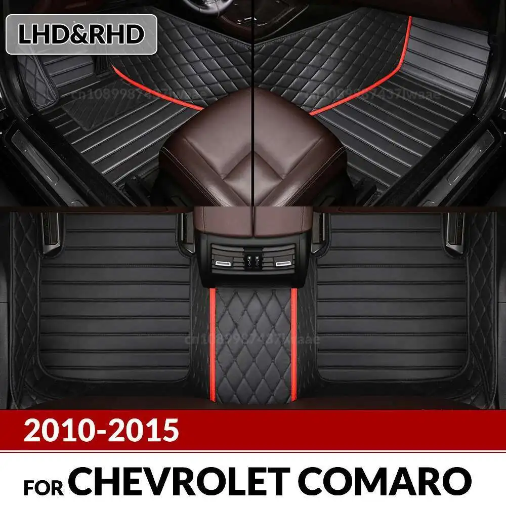 

Car floor mats for Chevrolet Camaro 2010 2011 2012 2013 2014 2015 Custom auto foot Pads carpet cover Interior Accessories