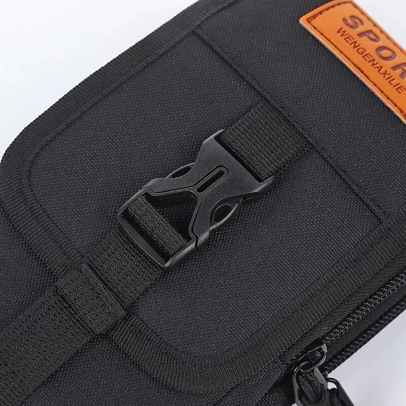 Men Wallet Double Layer Waist Bag Outdoor Sports Waterproof Military Phone Bag Belt Bags Camping Hunting Tactical Fanny Pack