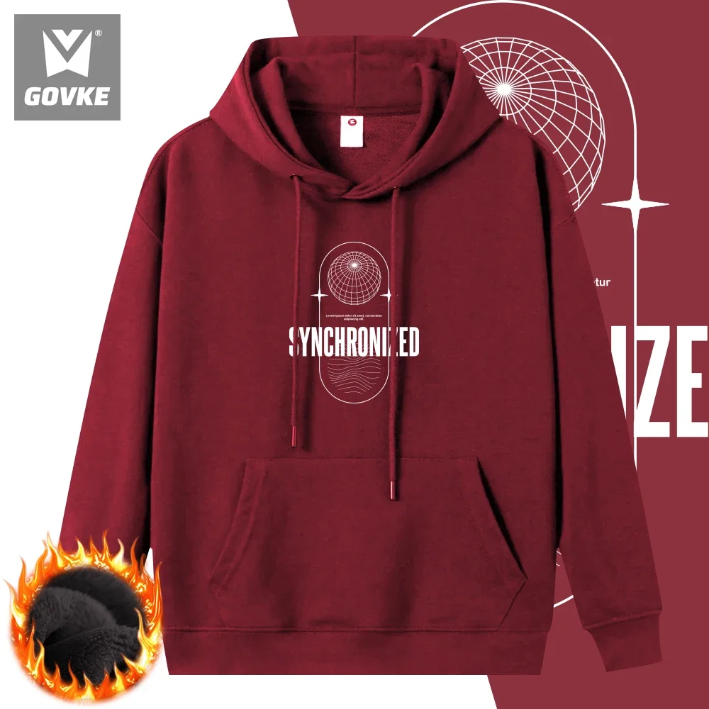 Synchronizid Hiphop Autumn and Winter New Style Printed Hoodie Individuality Men's Hoodies Wearing Type Polyester Hoodie