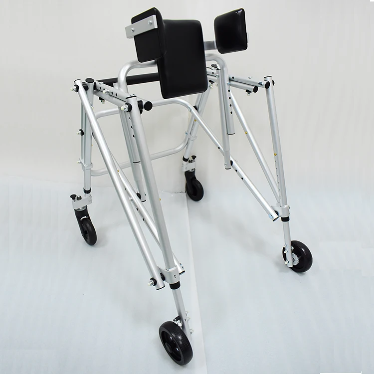 Full Range Pre-Age Walker Pediatric Gait Training Frame with Locking Casters and Folding Assist