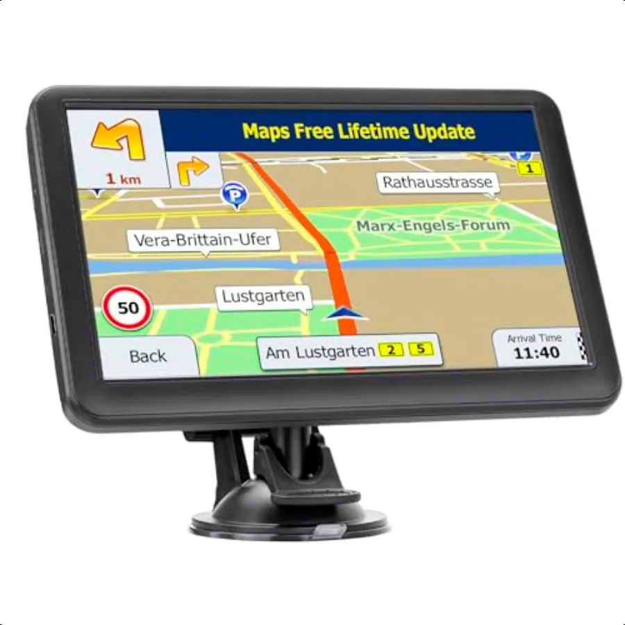

GPS Navigator for Car 7 Inch Truck GPS Commercial Drivers 2025 Trucker GPS for Semi Truck Map with Free Lifetime Updates Spoken