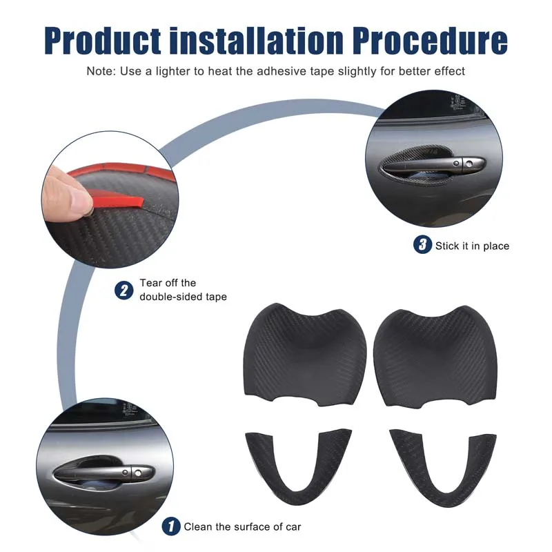 ألياف الكربون الحقيقية لمازدا MX-5 ND 2016-2025 مقبض السيارة الخارجي الباب السلطانية ملصق مزخرفة اكسسوارات السيارات الخارجية