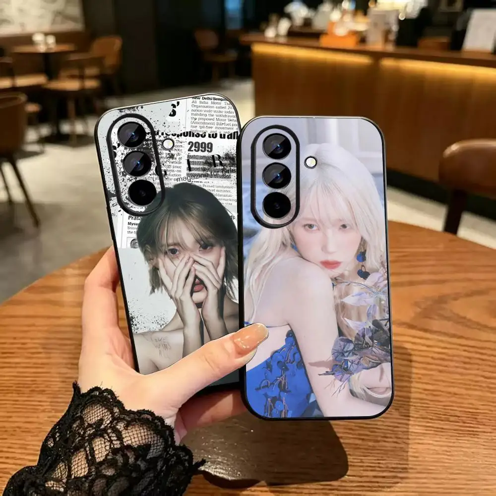 IU Phone Case For Samsung Galaxy A57 A37 A27 A17 A16 A26 A36 A56 Plus Ultra Fold A Soft Black