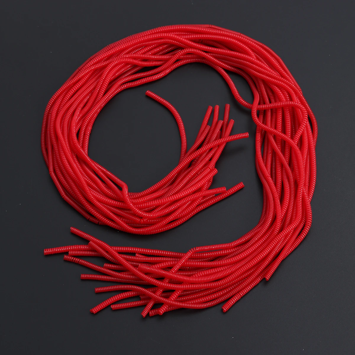 

20Pcs Tpu Spiral Wire Protectors Cable Sleeves Organizer for Headphone Cables Red Elastic Flexible