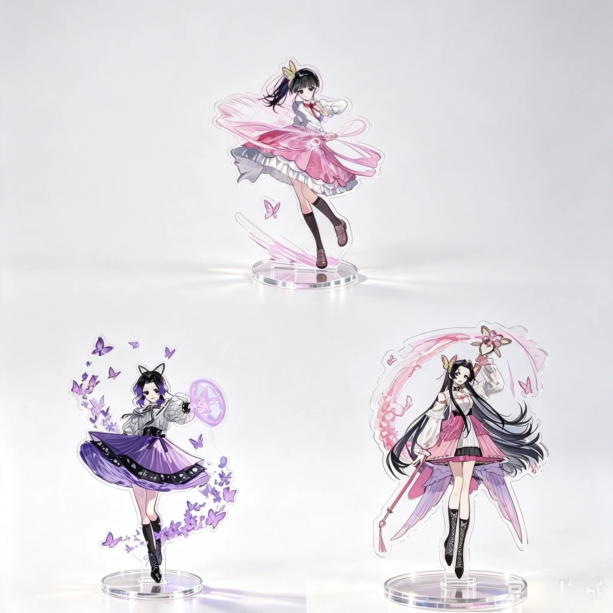 Demon Slayer Handcrafted Acrylic Stand Kanao Kanae Shinobu Magical Girl Motif For Household Desktop Display Ornament view 3