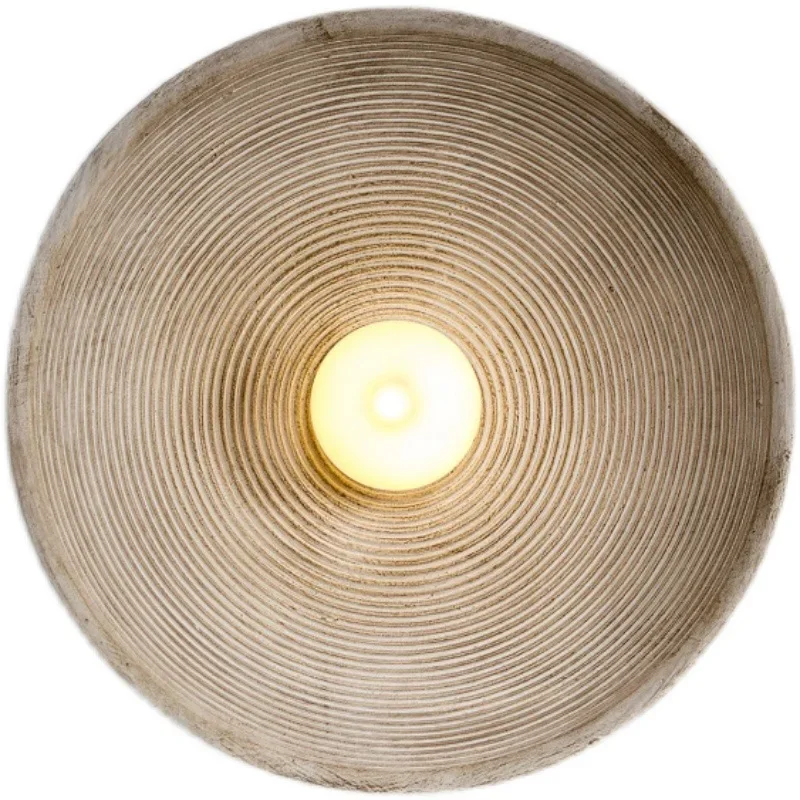 Creative Round Wall Lamp Retro Vintage Indoor Decoration Lighting Fixture Living Room Art Wabi Sabi Background Decor Sconces