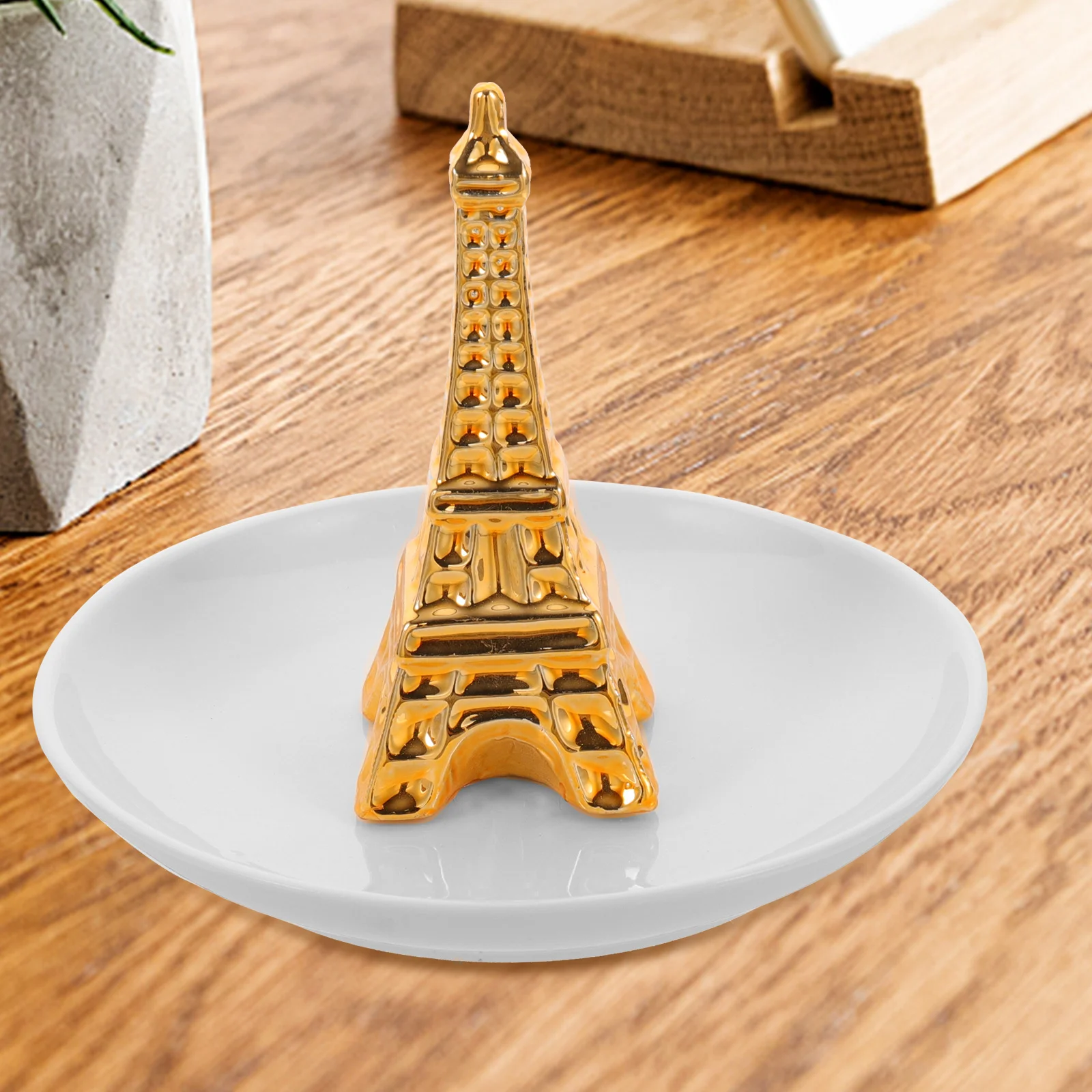 

Ceramic Tower Jewelry Storage Dish Tray Decorative Jewelry Organizer for Rings Earrings Necklace Bracelet Display Plate