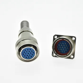 Bestel 25-dagen IP69 waterdichte connector SFX24-19P mannelijke en vrouwelijke luchtvaartstekker 19-aderig - onderwater 20 meter connector