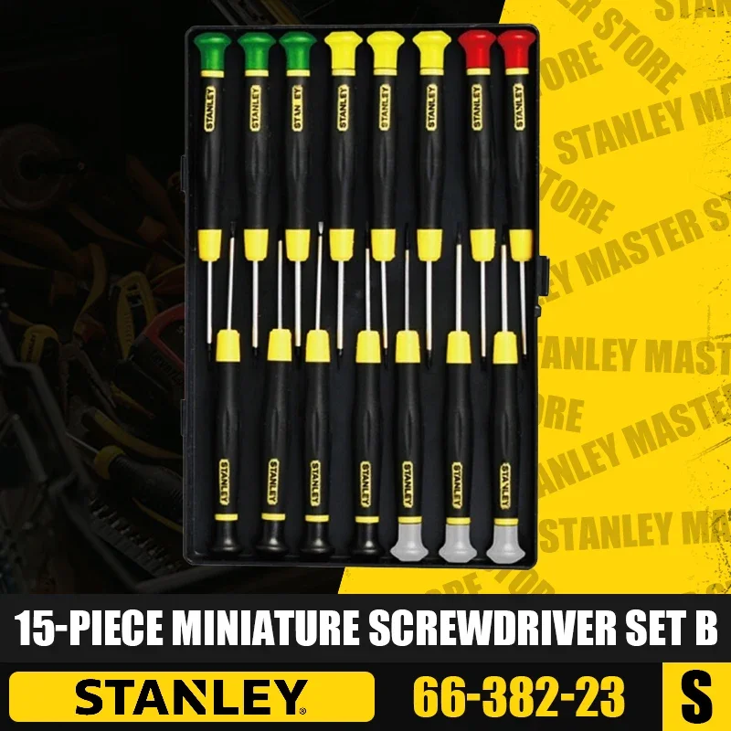 STANLEY 66-381-23/66-382-23/66-383-23 15-Piece Miniature Screwdriver Set Precision Screwdriver Set Repair Small Screwdrivers