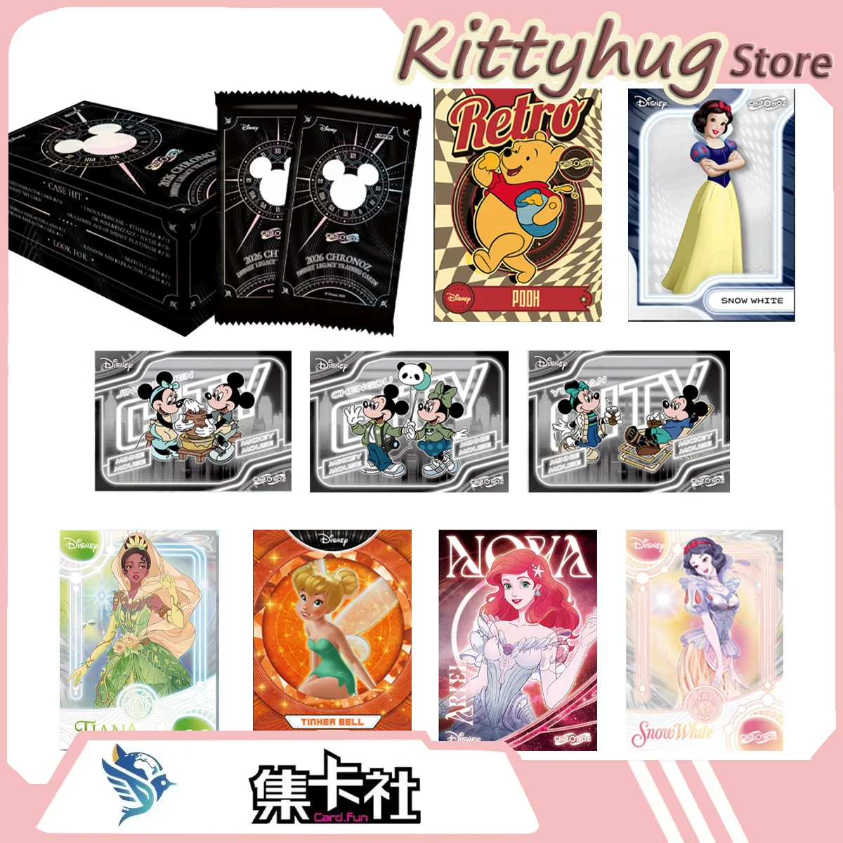 Card.Fun 2026new Ucardshare Chronoz Legacy Tarjetas Coleccionables de la Serie Disney Princesas Disney, Mickey y sus Amigos