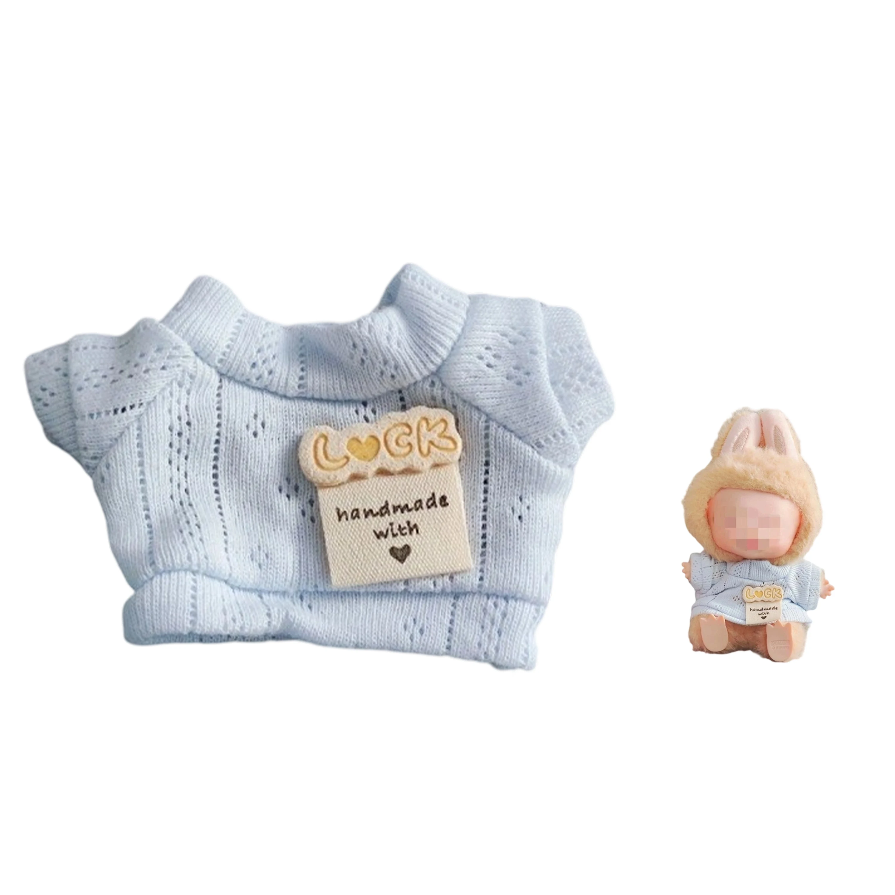 

17CM Doll T-shirt Doll Accessories Mini Hollow T-shirt Playing House Doll Clothes Changing Dressing Game Photo Props