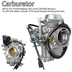 Carburetor 30mm For Majesty 250 YP 250 YP250 250cc Scooter Vergaser Linhai 260cc Marquis Te-250cc ATV Quad Parts Carb