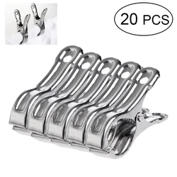 Stainless Steel Large Beach Towel Clips Multipurpose Clothespins Clothes Pegs Pins Hanger Clamp Household Clothespin