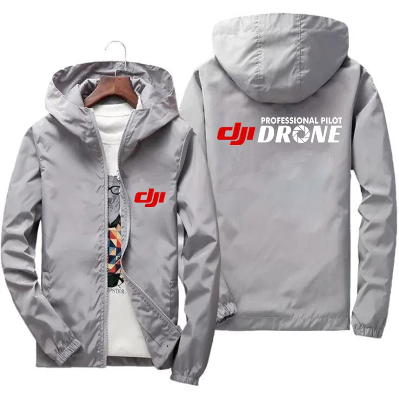 DJI Male Phantom Mavic Drone Pilot Jacket Autumn Men\'s Windproof Outdoor Adventure Jacket Fashion Casual Lightweight Windbreaker