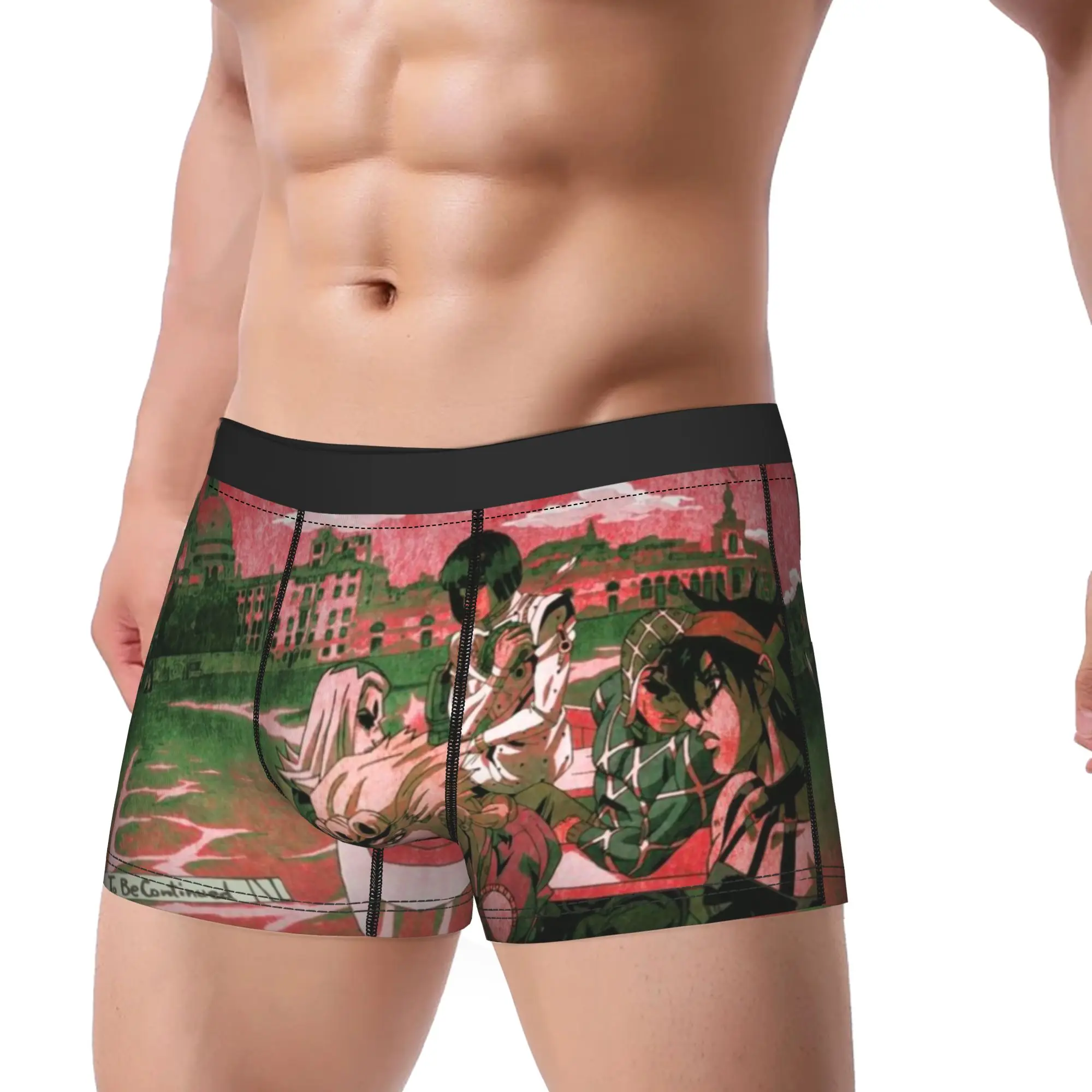 Mysterious Stand Power JoJo's Bizarre Adventure Underpants Breathbale Panties Men's Underwear Ventilate Shorts Boxer Briefs
