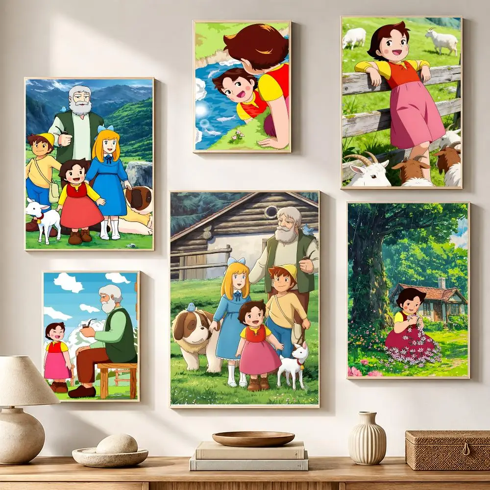 Heidi, Girl of the Alps Poster High-definition waterproof stickers, suitable for home décor, gifts, and holiday decorations