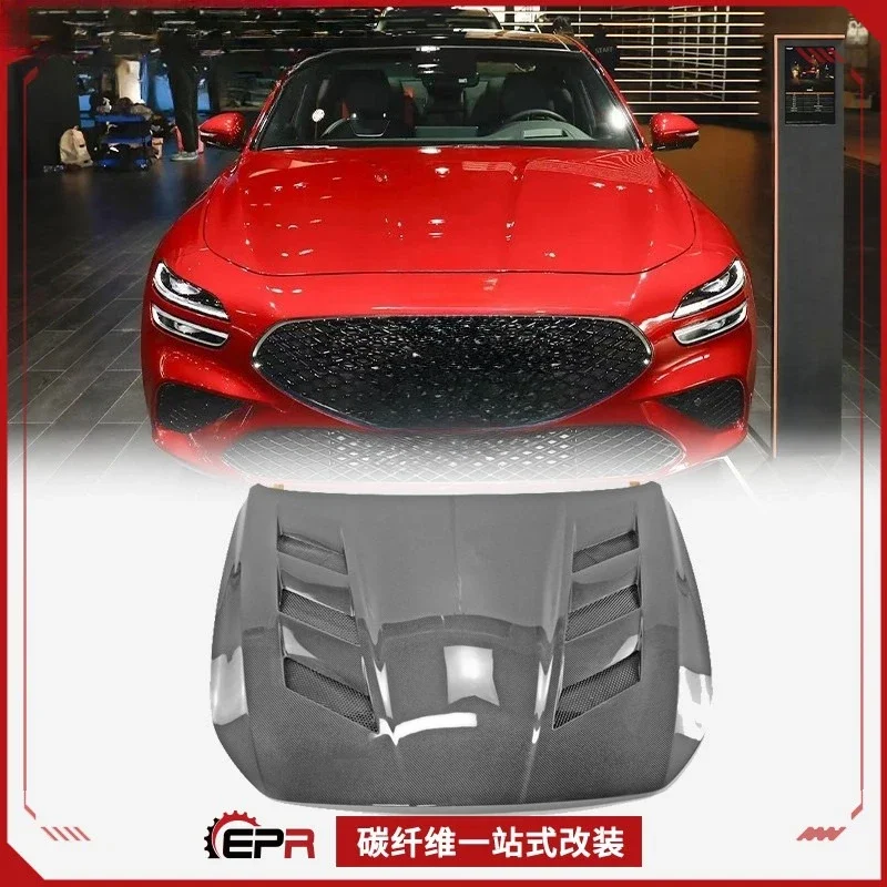 

Carbon Fiber For Genesis G70 AM, Front Bonnet Hood Hood Modification