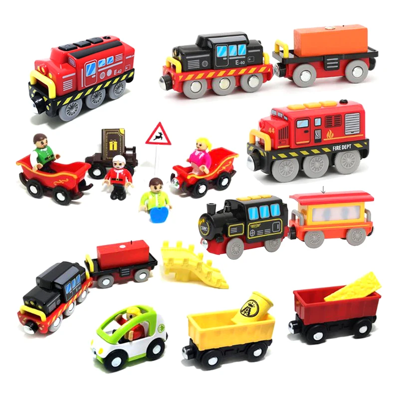 New style Kids Electric Train Toys Magnetic Slot Diecast Electronic Toy Birthday Gifts For Kids Fit track wooden track W615