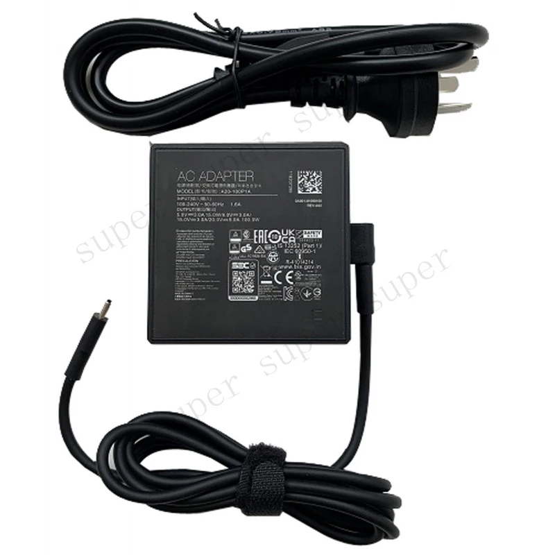 

S+ 20V 100W USB Type-C AC Adapter Charger For ASUS ROG Flow X13 GV302XA-X13.R9512