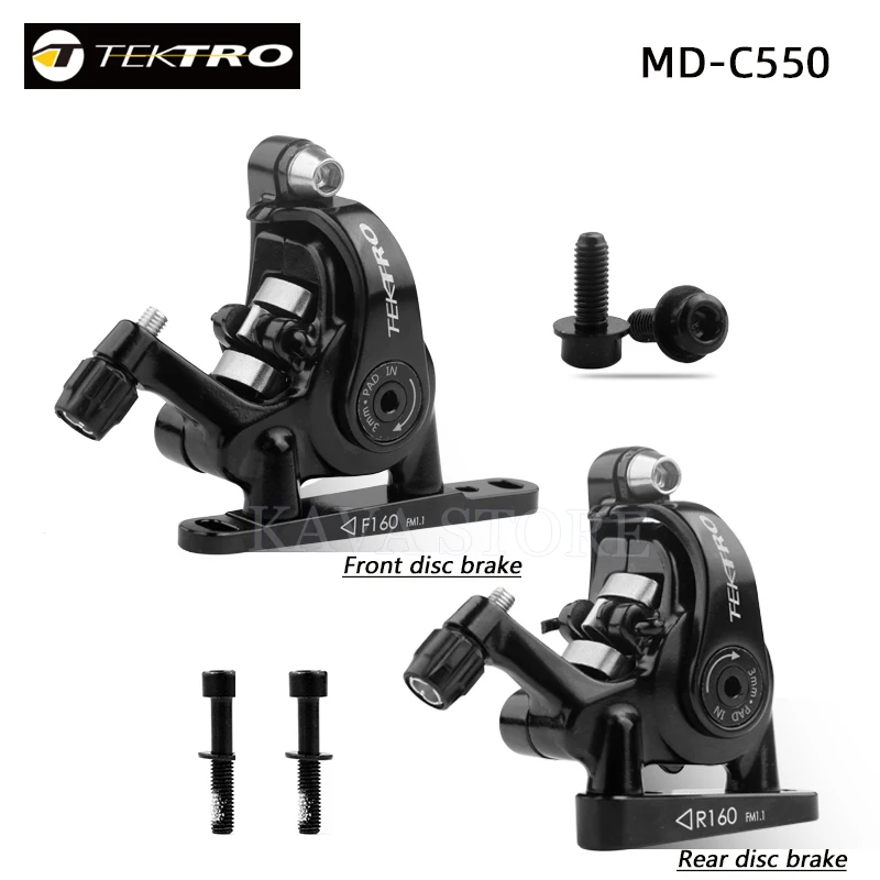 TEKTRO MD-C550 Road Bike Disc Brake FM Flat Mount 160/140mm  Dual Piston Line Pulling Disc Brake Mechanical Caliper