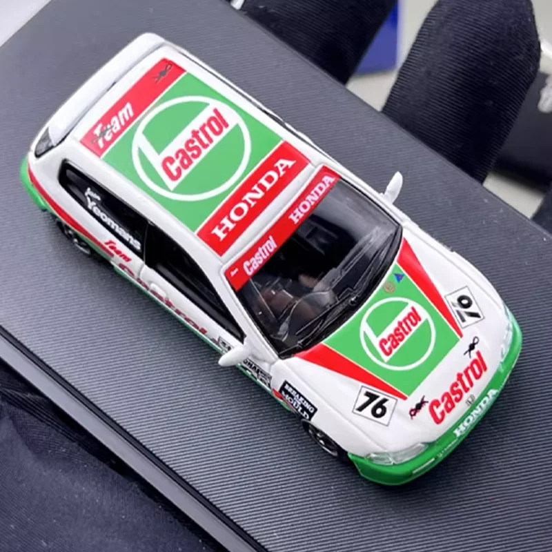 SW 1/64 Honda CIVIC EG6 Veicolo a motore giocattolo in lega Regali modello in metallo pressofuso