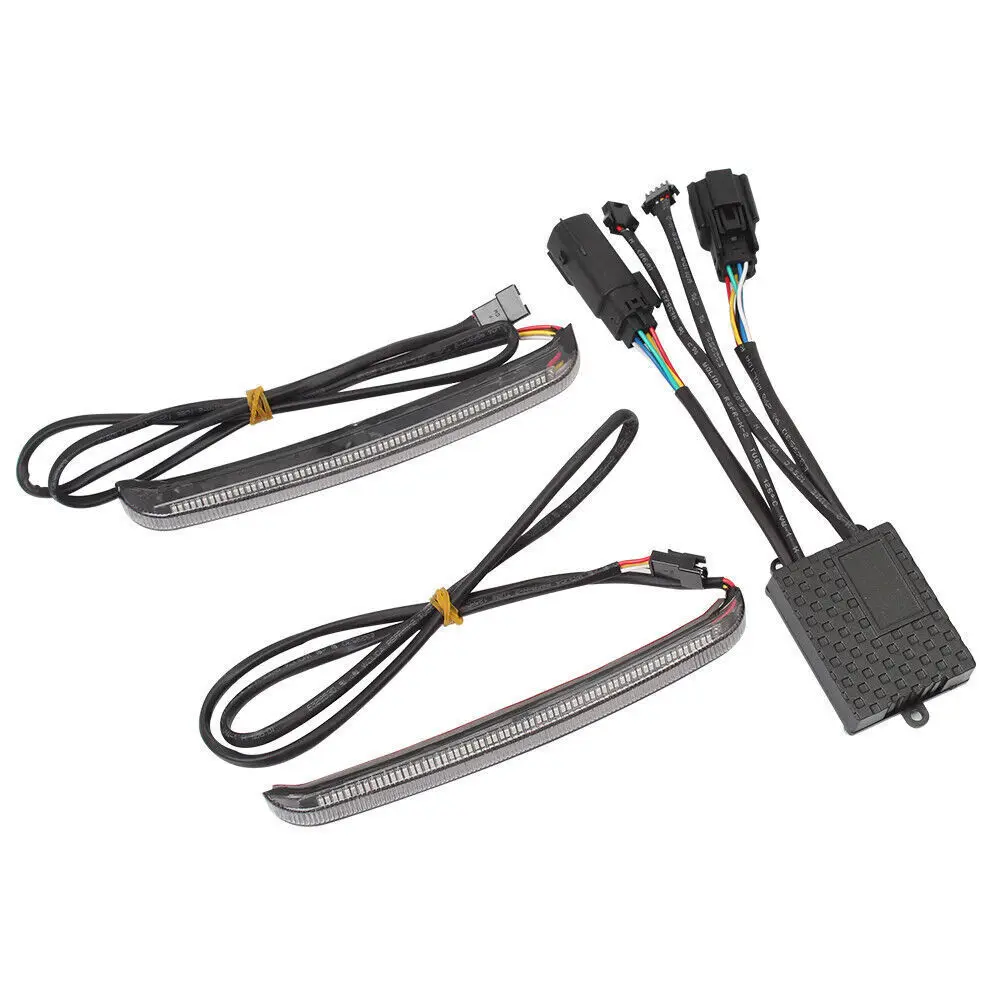 Motorcycle LED Saddlebag Turn Signal Running Light Brake Flowing For Harley Touring Electra Glide Road Glide CVO 2014-2022