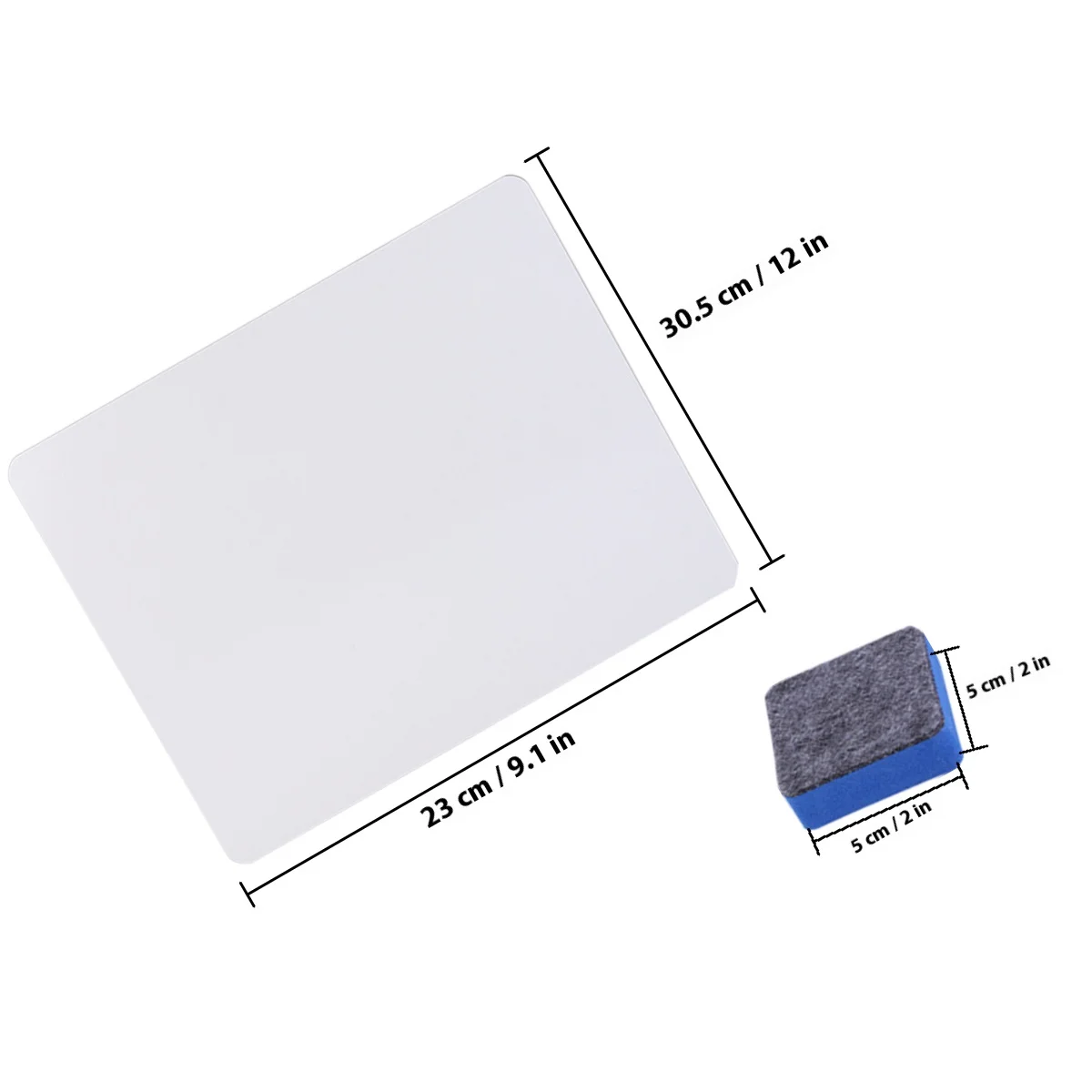 6Pcs Portable Mini Desktop Whiteboard Erasable Message Board for Office Study Home with Erasers Portable Whiteboard