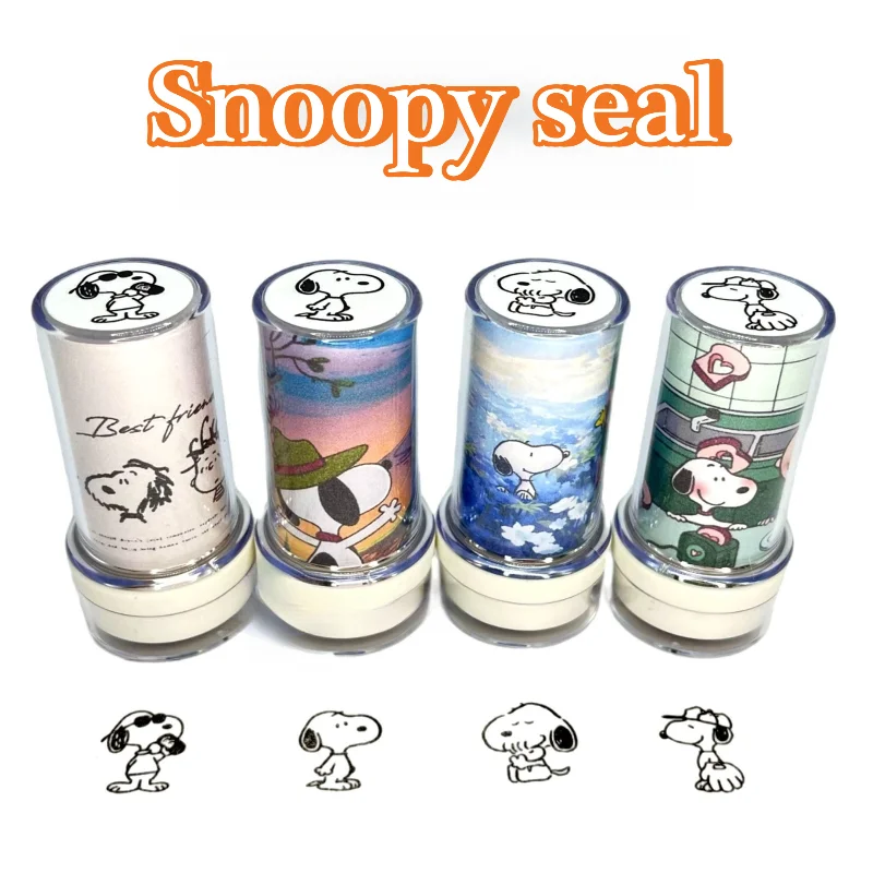 Snoopy Anime Mignon Motif Dessin Animé Compact et Portable Rond Sensible à la Lumière Jouet Récompense Cadeau de Festival