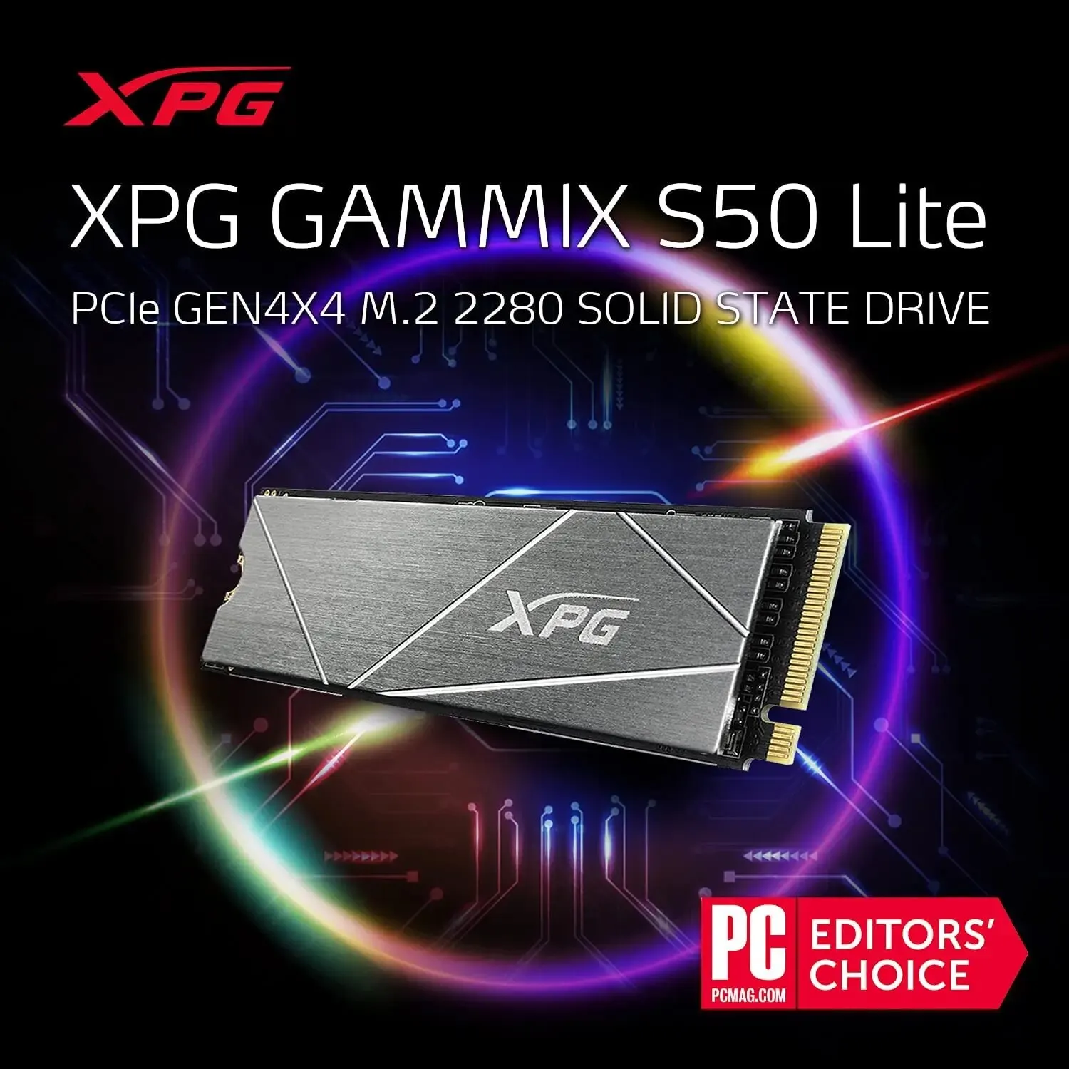 ADATA XPG GAMMIX S50 Lite 512GB 1TB M.2 2280 PCIe Gen 4.4 NVMe 1.4 Internal SSD