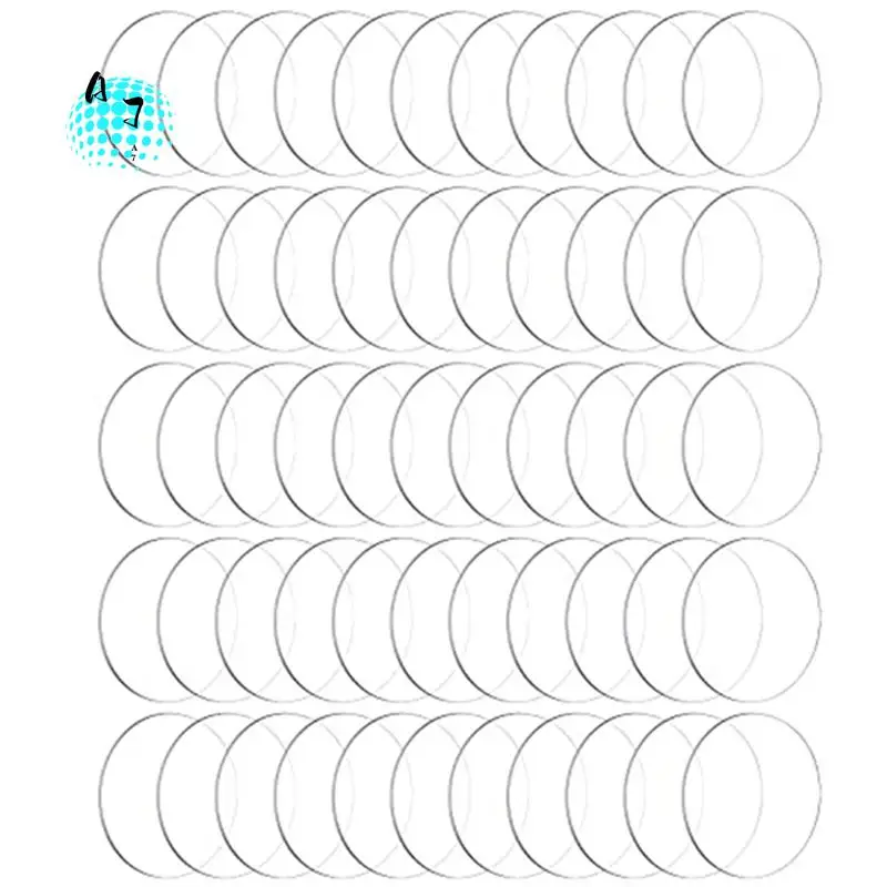 

A07F-60 Pieces Circle Discs Thick Round Acrylic Sheets Acrylic Circle Disc Ornament Blanks (3 Inch)