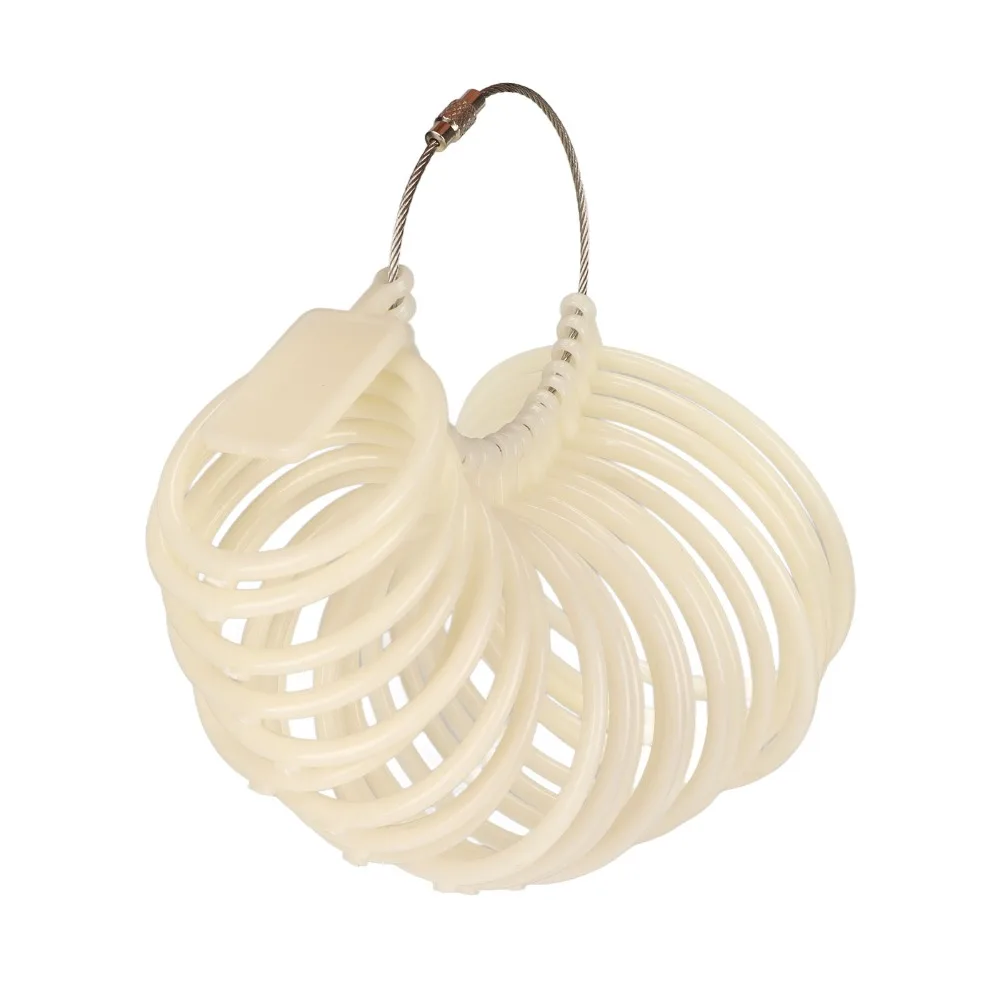 

Белый пластиковый браслет, регулируемый инструмент, легкий дизайн, измерительный инструмент, пластиковый точный измерительный прибор для ювелирных изделий