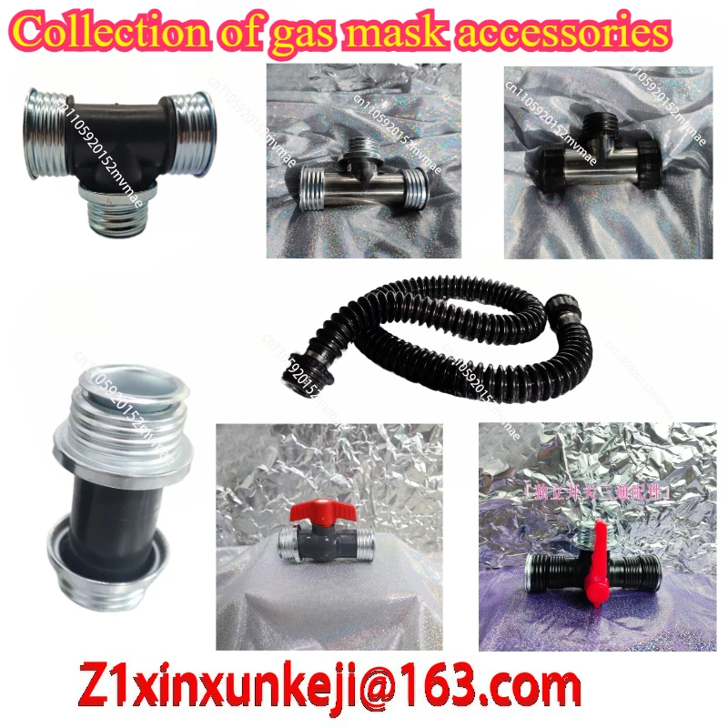 2025 Feet First Breath Control Tube Tee 40Mm Interface for Latex Mask Threaded Connection Access