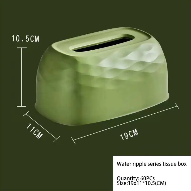 Simple Light Luxury Water Corrugated Spring Lifting Tissue Box Multifunctional Desktop Wall Hanging Dual-purpose Paper Box Spot