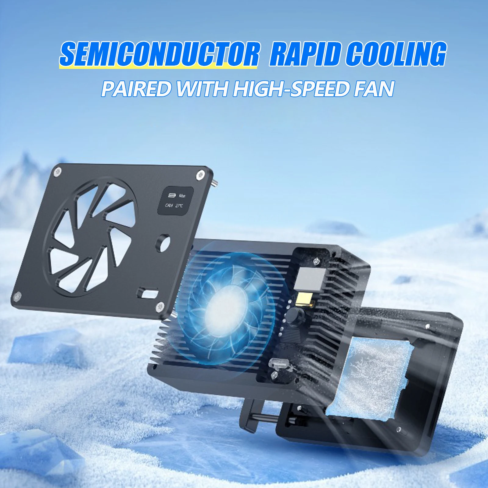 Camera Cooling Fan System Heat Sink Cooling Fan Radiator For Sony ZV,A7 Series FX30,A6700 Canon R series,90D FUJIFILM Nikon Z30