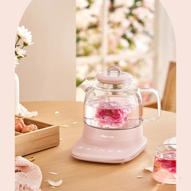 Bear Health Pot Multi-Functional Home Small Full Glass Tea Maker Kettle New Scented Teapot Mini Water Truck Household Appliances