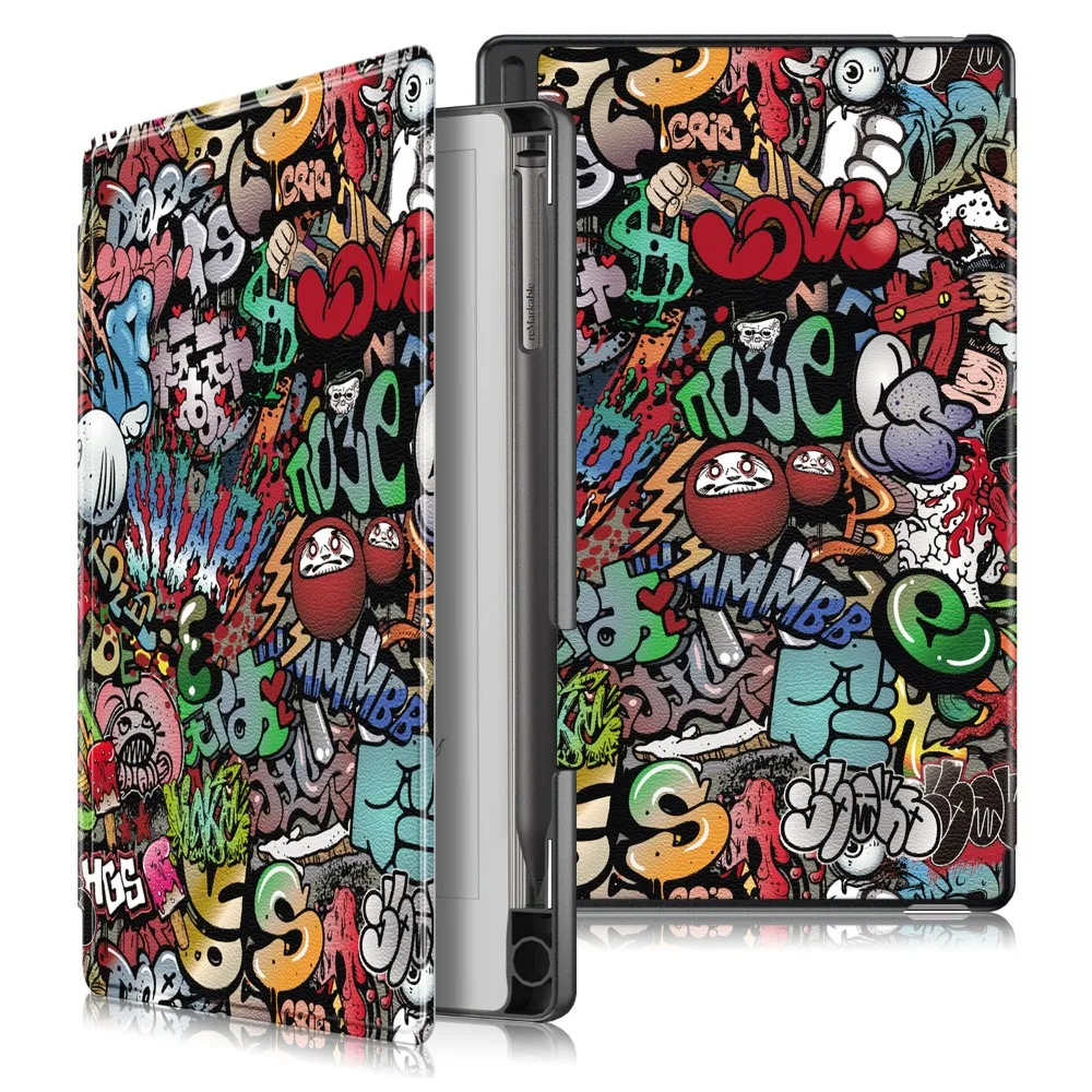 

Auto Wake/Sleep 7.3 Inch Case with Pen Slot Anti-fall Folio Cover Shockproof Waterproof for reMarkable Paper Pro Move
