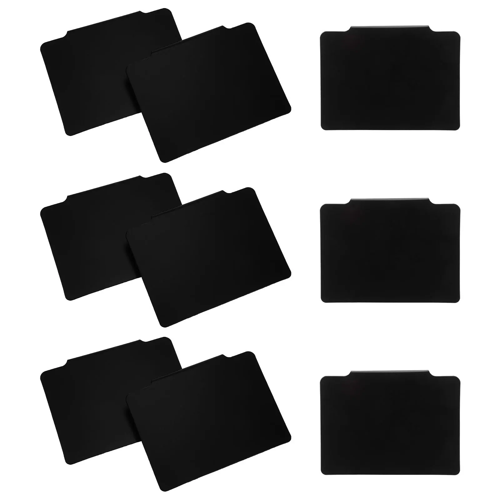 12 قطعة مشبك ملصقات سلة سوداء غير لامعة على مشابك ملصقات قابلة للمسح الجاف لصناديق التخزين ومنظمة الرف