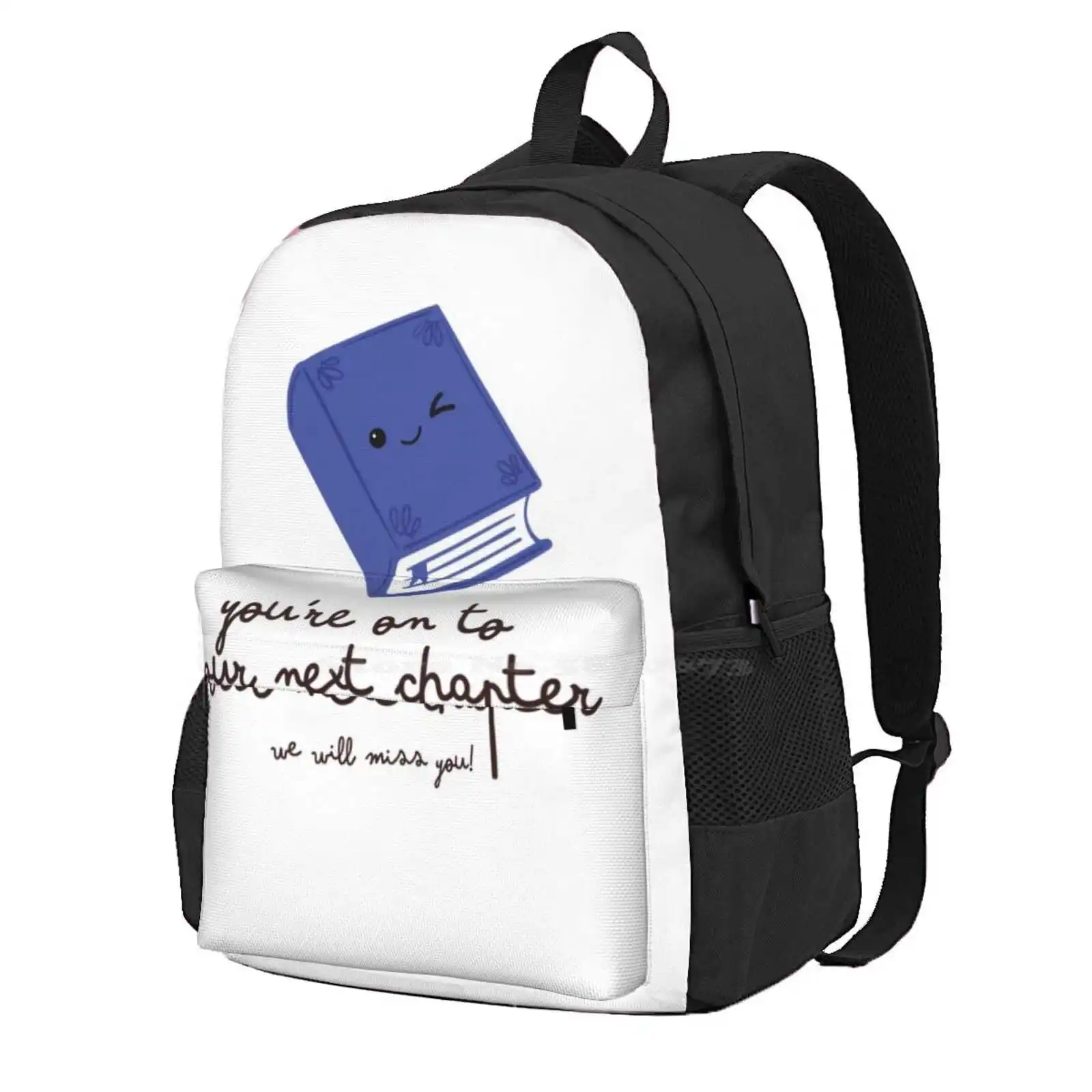 Next Chapter Of Career Story - Coworker Leaving, Farewell, Goodbye Hot Sale Schoolbag Backpack Fashion Bags Funny Colleague